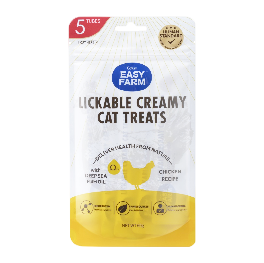 Easy Farm - Lickable Creamy Cat Treats (Chicken Recipe)